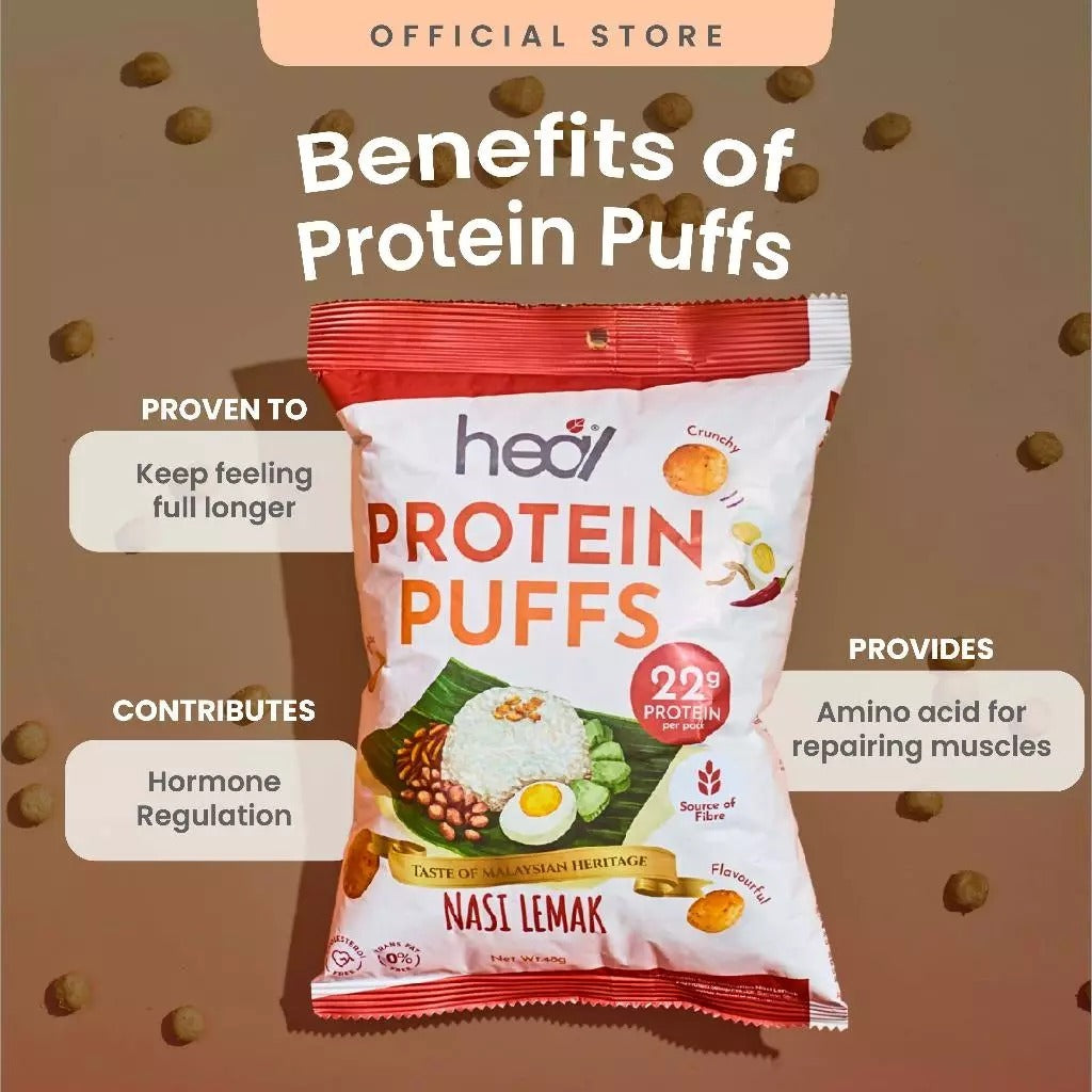 [HEAL] PROTEIN PUFFS High Protein High Fibre Healthy Guilt Free Snacks