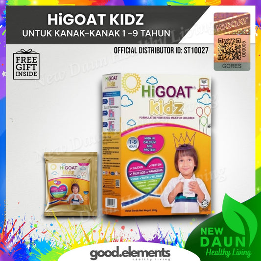 [HiGOAT] Hi Goat Kidz 1 - 9 Powdered Milk (680g) Susu Kambing Kanak-kanak 1-9 tahun ORIGINAL