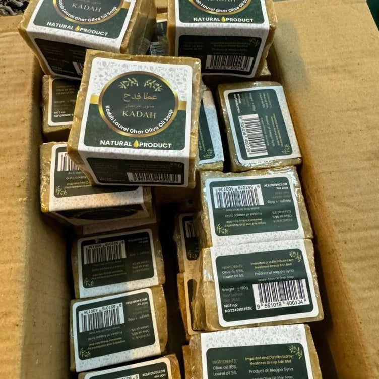 [YASALMA] [KADAH] YASALMA ALEPPO SOAP Sabun Minyak Zaitun Olive Ghar 5% |10% | 40% | 78% LAUREL