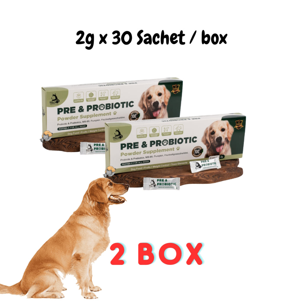 [MAX & PAW] PREBIOTIC & PROBIOTIC POWDER  All Natural Pet Supplement Multivitamin DOG & CAT