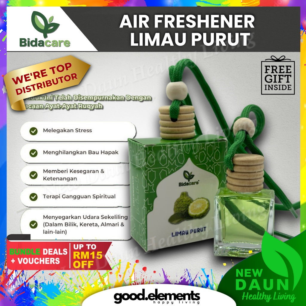 [BIDACARE] AIR FRESHENER LIMAU PURUT PRODUK DAUN BIDARA Aromaterapi Ruqyah Kereta Bilik Rumah