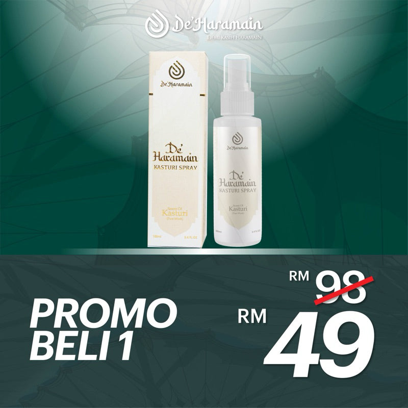 [DE'HARAMAIN] Deharamain KASTURI Wangian Sejadah Rida Serban Rumah Pewangi Perfume