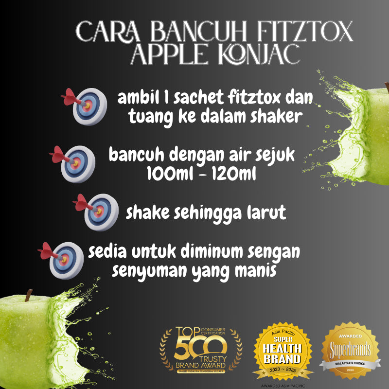 [FITZTOX] Minuman Detox Kesihatan APPLE KONJAC
