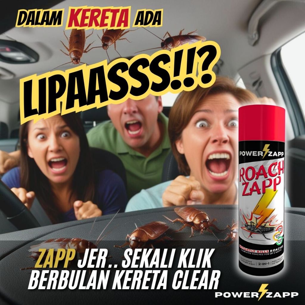 [POWERZAPP] ROACHZAPP cockroach rapid killer killit insect anti lipas semut Paling Berbaloi