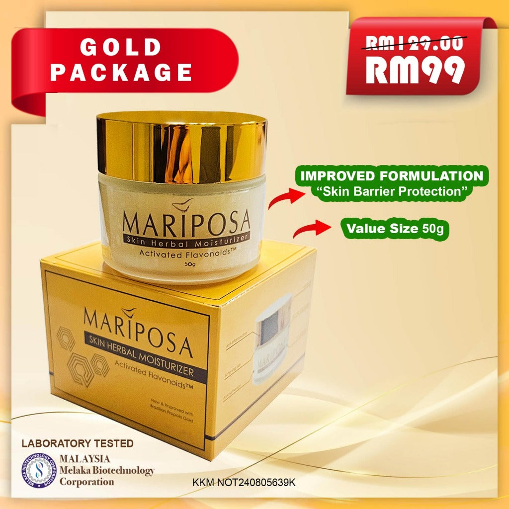 [MARIPOSA] Organic Herbal Salve Moisturizer - Kulit Gatal Eczema Psoriasis Kurap Black 30g Gold 50g Soap