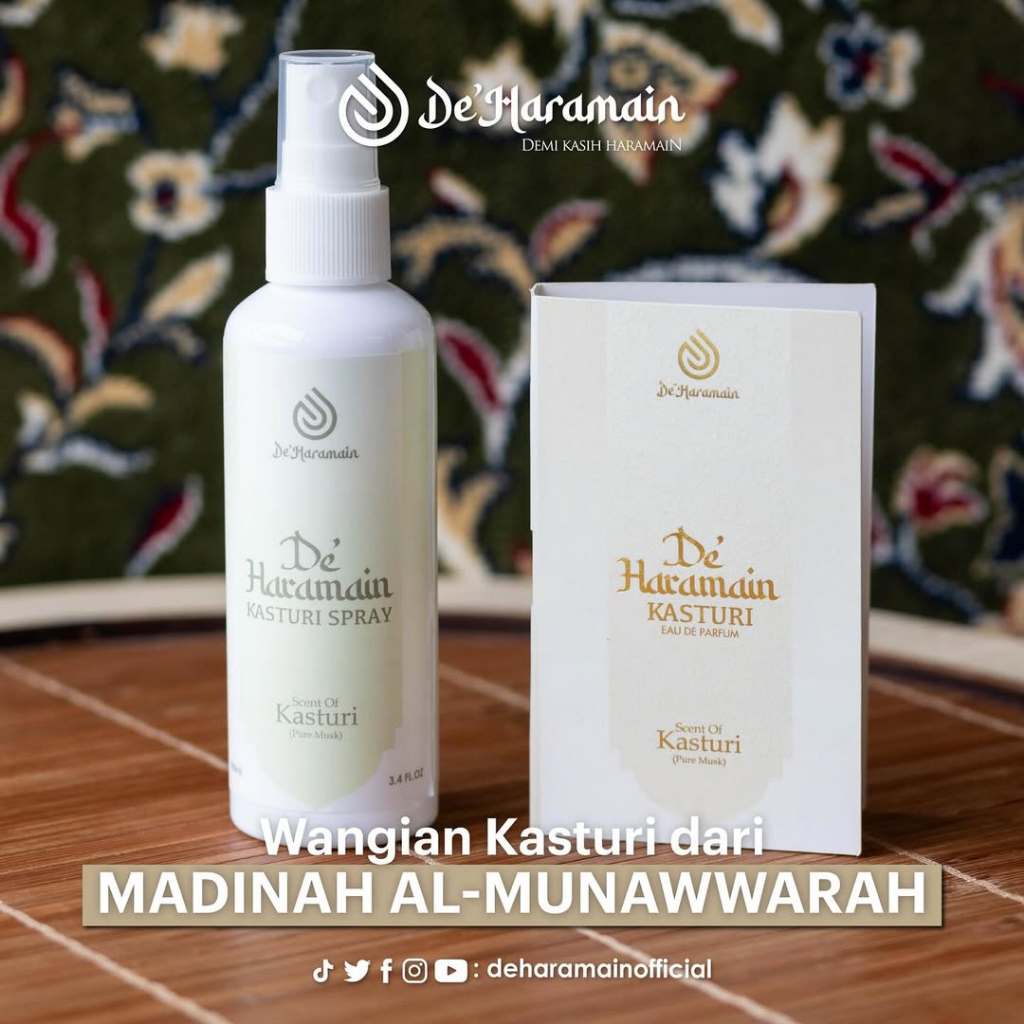 [DE'HARAMAIN] Deharamain KASTURI Wangian Sejadah Rida Serban Rumah Pewangi Perfume