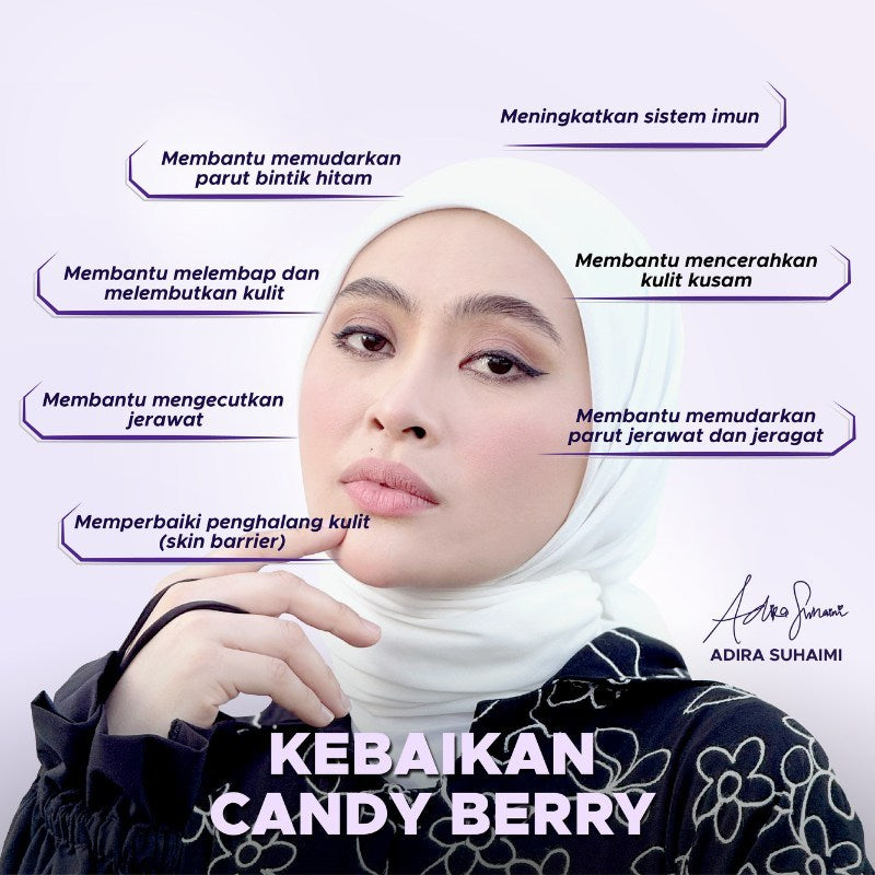 [FITZTOX] CANDY BERRY 150gm Serbuk Minuman Mixberry DnS Beauty Minuman Kecantikan