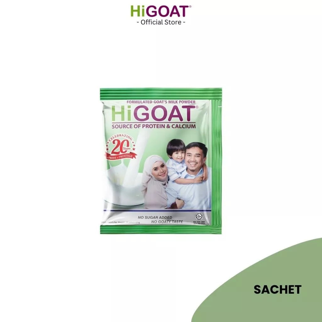 [HiGOAT] Original Bottle 500g | Pek 15 Sachet | Chocolate Bottle 500g Goat Milk Susu Kambing ORIGINAL