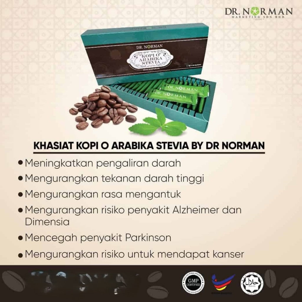 [DR NORMAN] MINUMAN SIHAT : KOPI PRA CAMPURAN ASHWAGANDHA MORINGA | TONGKAT ALI ANONA | KOPI O ARABICA