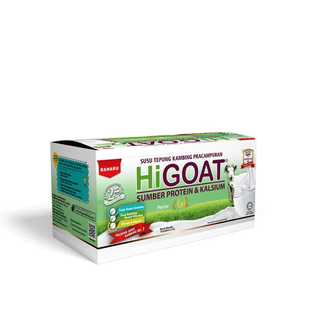 [HiGOAT] Original Bottle 500g | Pek 15 Sachet | Chocolate Bottle 500g Goat Milk Susu Kambing ORIGINAL