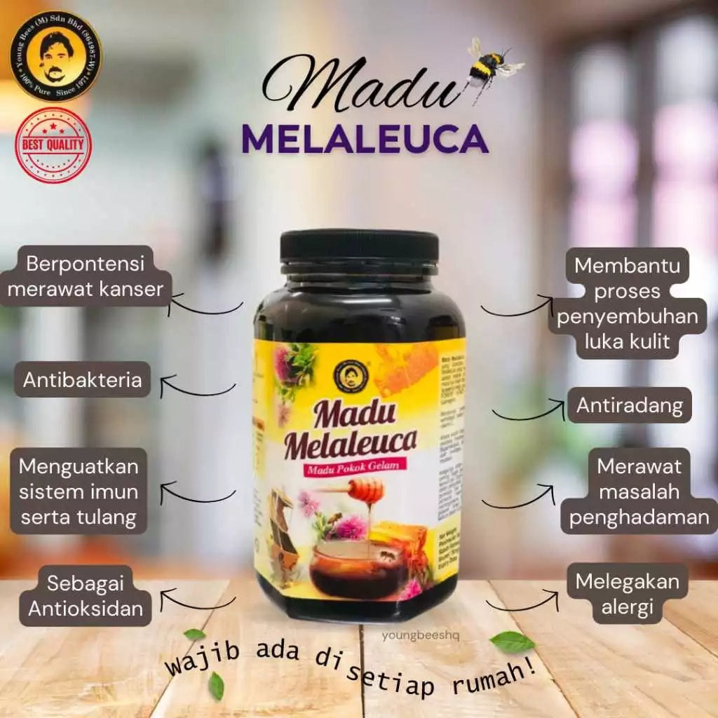 [YOUNG BEES] PREMIUM MADU BORNEO ASIA Pure Honey Madu Asli | Tropika | Tualang | Lingzhi | Batok