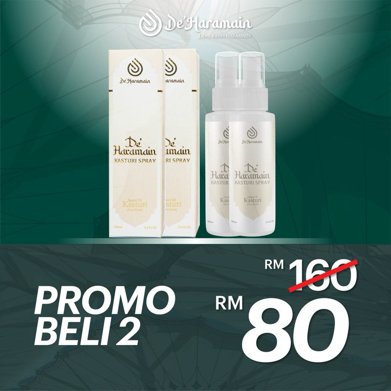 [DE'HARAMAIN] Deharamain De Haramain Spray Wangian Raudhah | Kasturi Sejadah Jubah Rumah Kereta