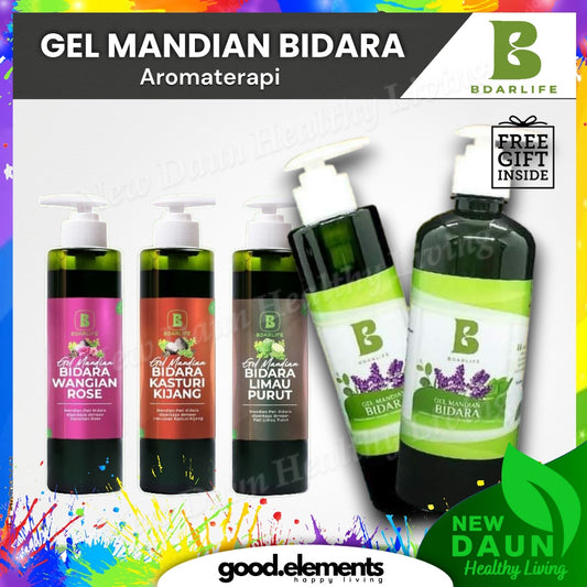 [BDARLIFE] GEL MANDIAN BIDARA Lavender / Rose / Limau / Kasturi Kijang Aromaterapi Mandian