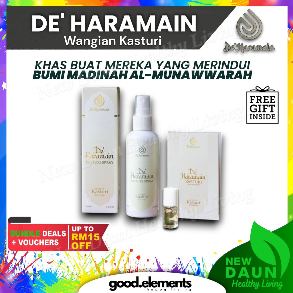 [DE'HARAMAIN] Deharamain KASTURI Wangian Sejadah Rida Serban Rumah Pewangi Perfume