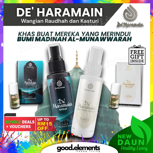 [DE'HARAMAIN] Deharamain De Haramain Spray Wangian Raudhah | Kasturi Sejadah Jubah Rumah Kereta