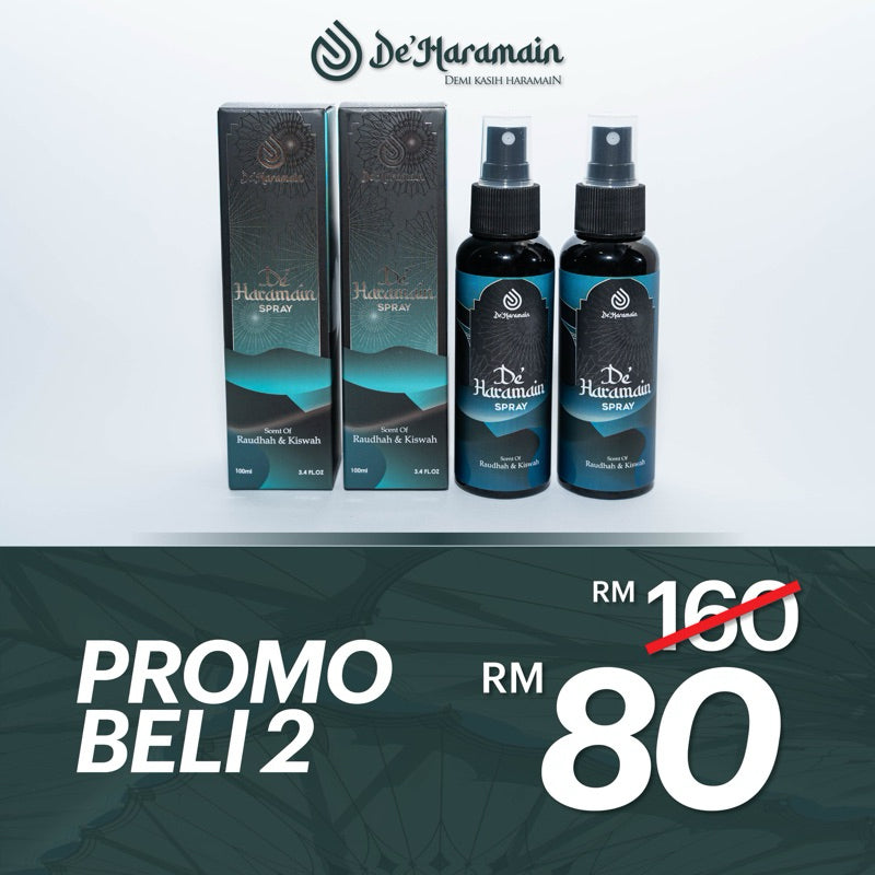 [DE'HARAMAIN] Deharamain De Haramain Spray Wangian Raudhah | Kasturi Sejadah Jubah Rumah Kereta