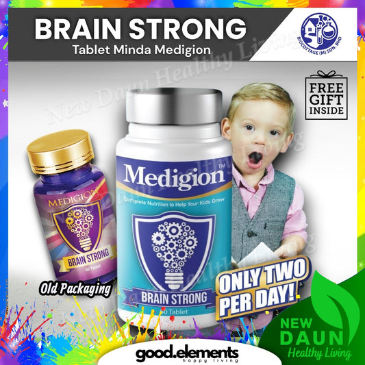 [MEDIGION] TABLET BRAIN STRONG by BIOCOTTAGE bantu fokus dan perkembangan otak