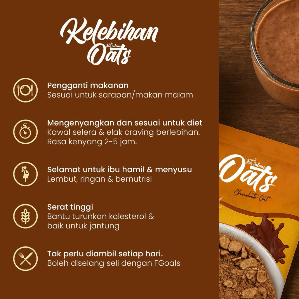 [FABULOUS] OATS CHOCOLATE FIBER DRINKS | Qaseh Fiber Pack Plus