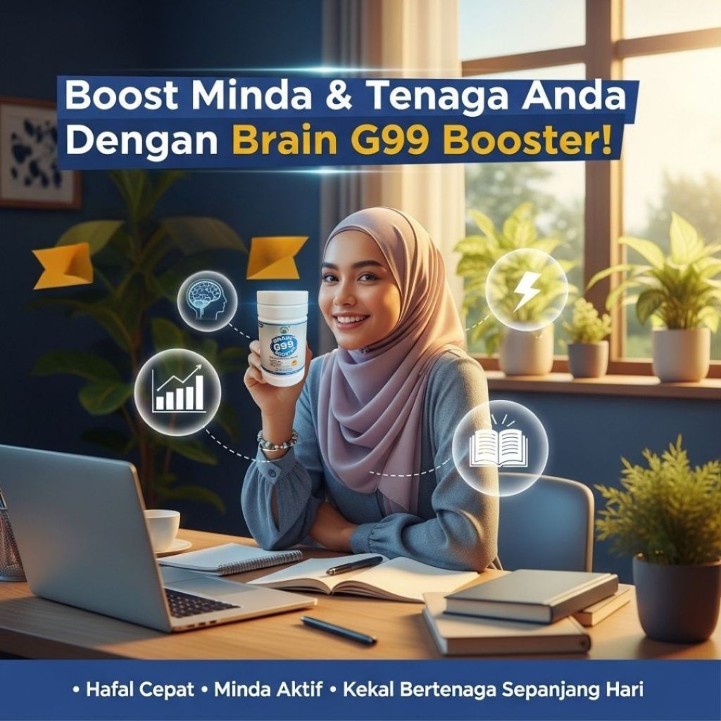 [MEDIGION] G99 BRAIN BOOSTER MEDIGION by BIO COTTAGE  untuk kesihatan minda dan fizikal 12 tahun ke atas