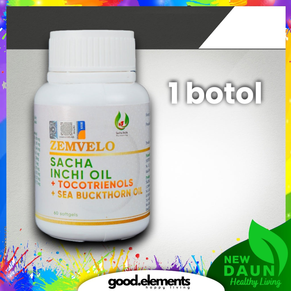 [ZEMVELO] SACHA INCHI OIL SEABUCKTHORN | TOCOTRIENOLS | HABBATUS SAUDA Softgel black cumin vitamin E