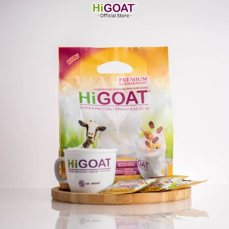 [HiGOAT] Hi Goat Premium with Dates and Honey (15 Sachets) Susu Kambing Premium Kurma dan Madu