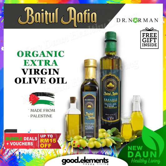 [DR NORMAN] [BAITUL AAFIA] Minyak Zaitun Organik Extra Virgin Olive Oil Original Palestine