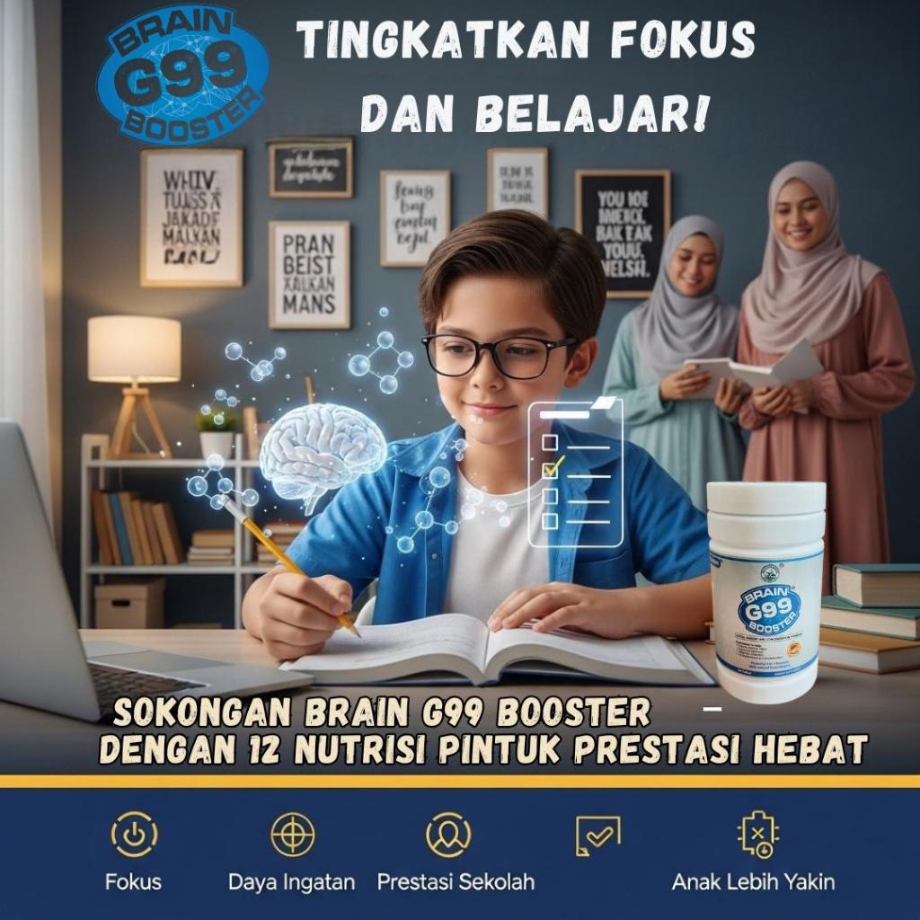 [MEDIGION] G99 BRAIN BOOSTER MEDIGION by BIO COTTAGE  untuk kesihatan minda dan fizikal 12 tahun ke atas