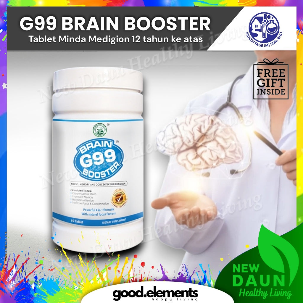[MEDIGION] G99 BRAIN BOOSTER MEDIGION by BIO COTTAGE  untuk kesihatan minda dan fizikal 12 tahun ke atas