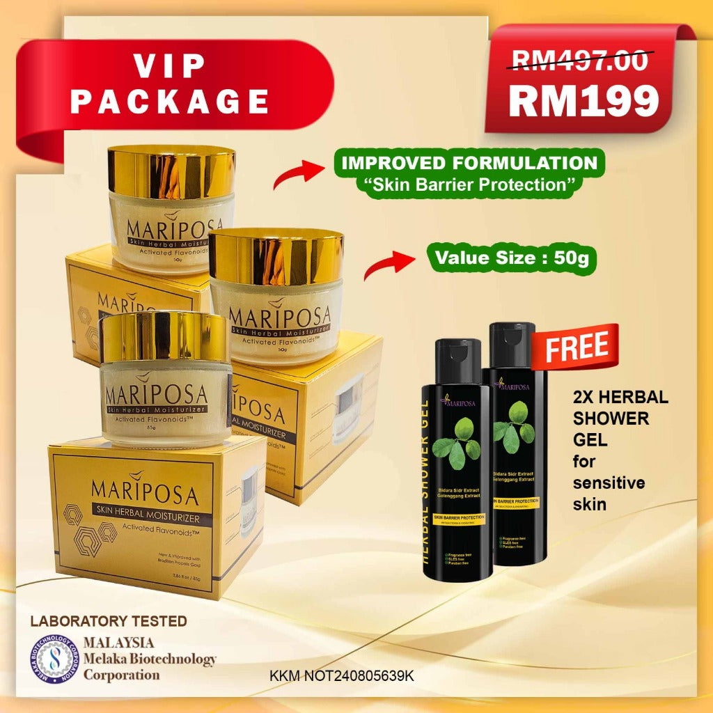 [MARIPOSA] Organic Herbal Salve Moisturizer - Kulit Gatal Eczema Psoriasis Kurap Black 30g Gold 50g Soap
