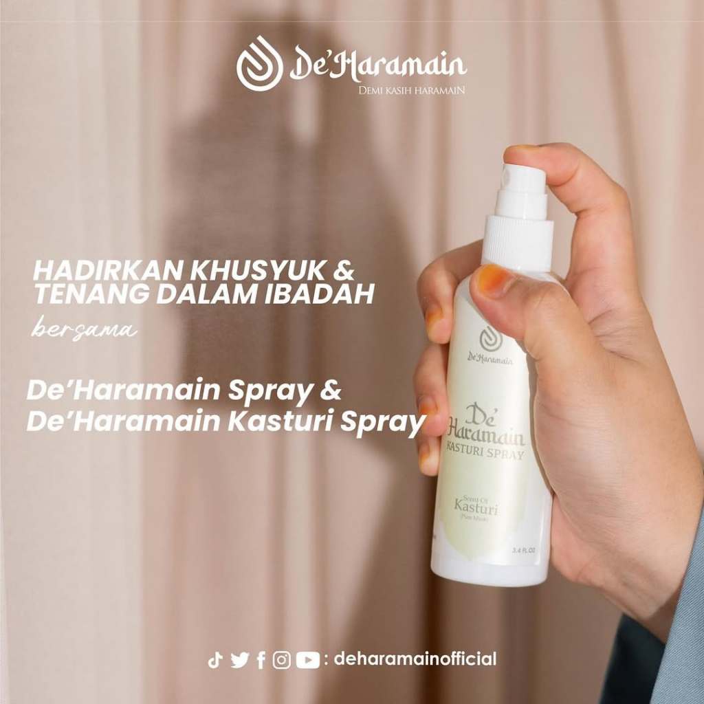 [DE'HARAMAIN] Deharamain KASTURI Wangian Sejadah Rida Serban Rumah Pewangi Perfume