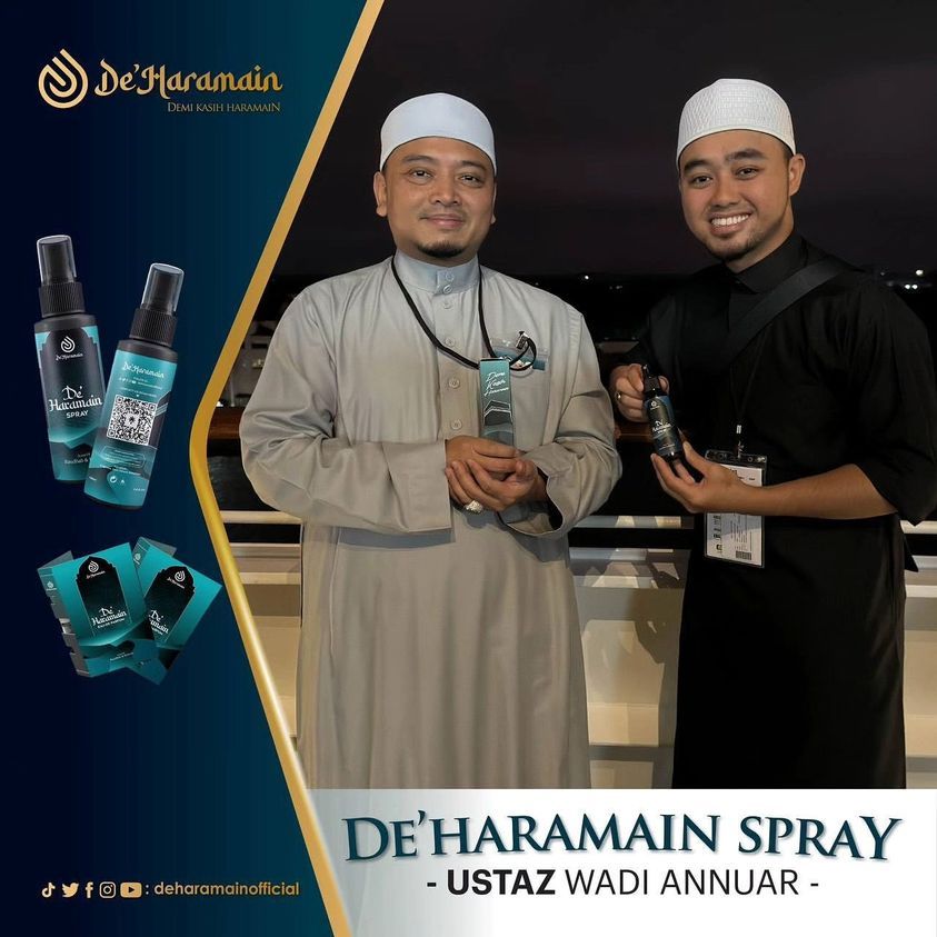 [DE'HARAMAIN] Deharamain Raudhah Wangian Madinah Air Freshener Sejadah Rida Langsir