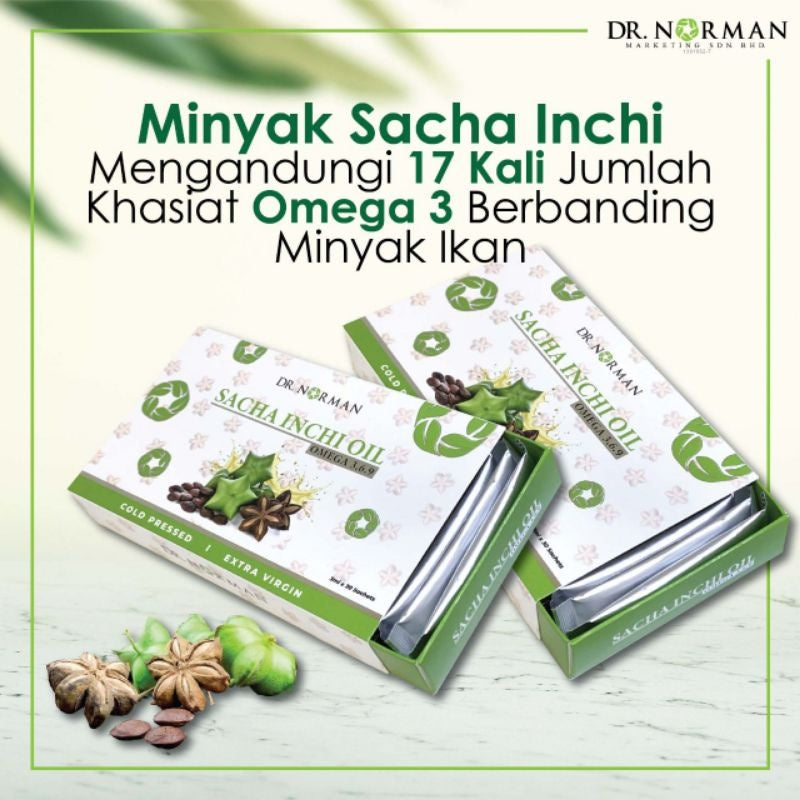 [DR NORMAN] MINYAK SACHA INCI / SACHA INCHI OIL ORIGINAL OMEGA 3 6 9