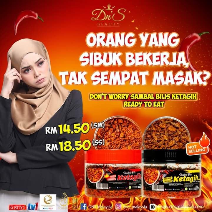 [FITZTOX] SAMBAL BILIS KETAGIH ORIGINAL SPICY by DNS BEAUTY