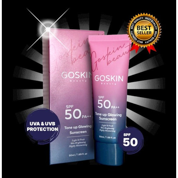 [GOSKIN BEAUTY] CUSHION FOUNDATION Glow Perfect Set with sunscreen Full Coverage 15g mesra wuduk