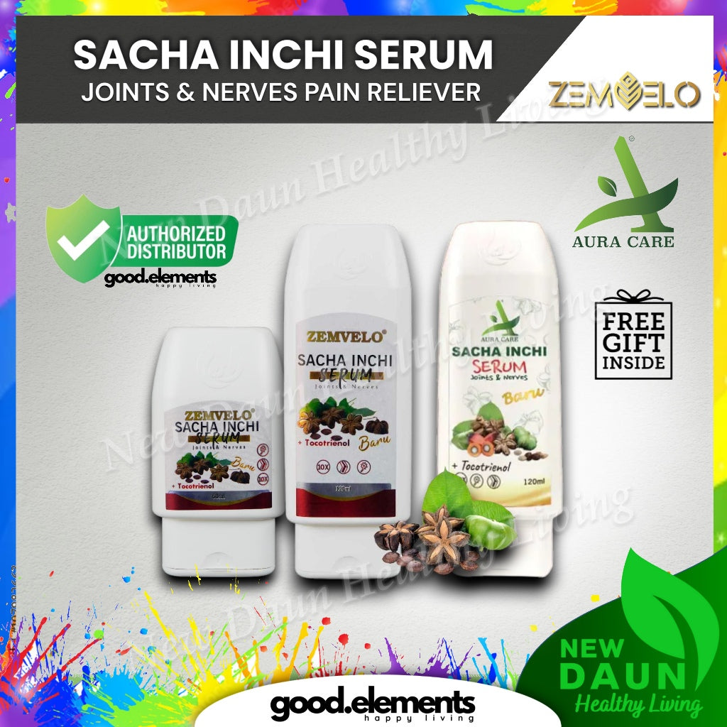 [AURA CARE]  Sacha Inchi Relief Serum 60ml | 120ml Joint Nerves Muscle lega sakit