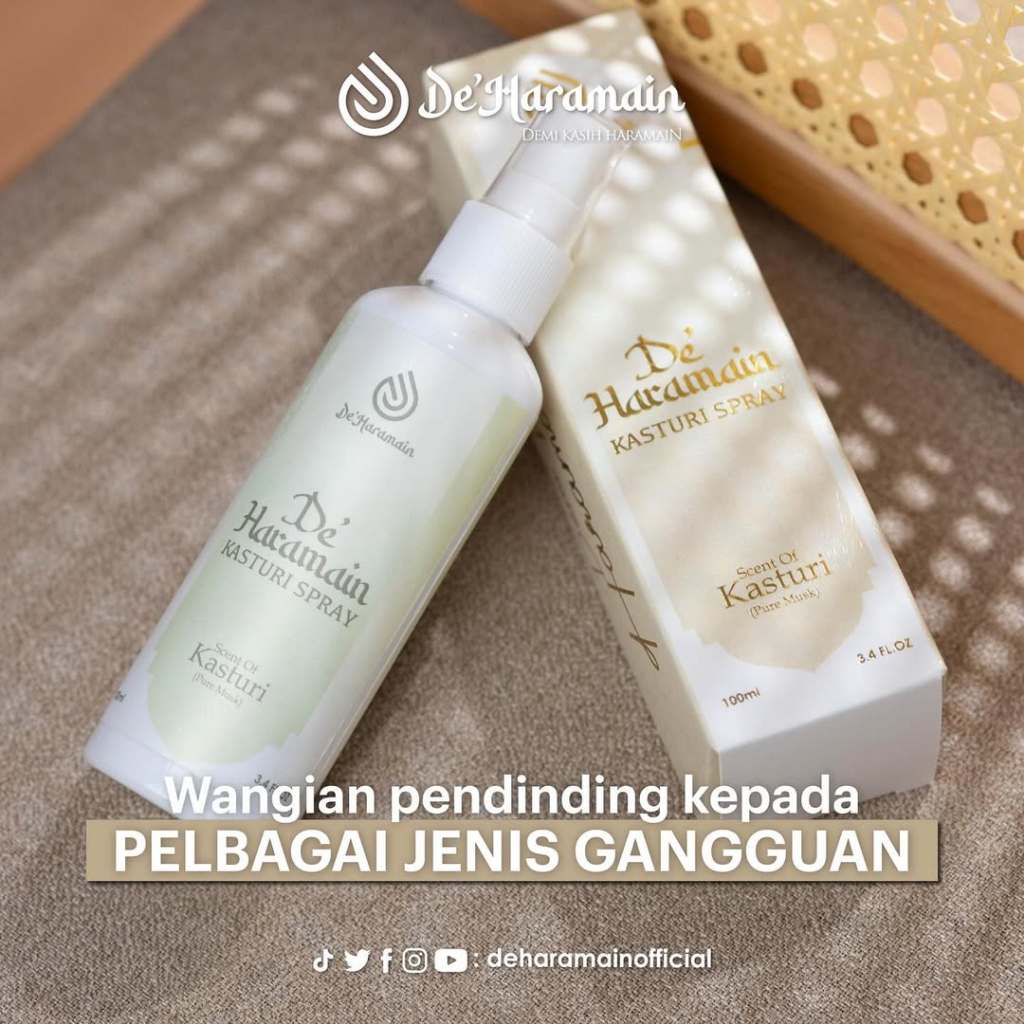 [DE'HARAMAIN] Deharamain KASTURI Wangian Sejadah Rida Serban Rumah Pewangi Perfume