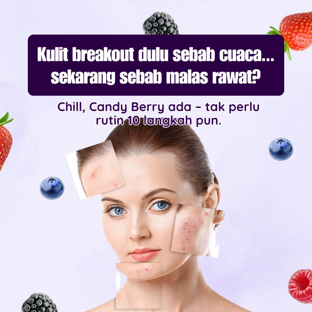 [FITZTOX] CANDY BERRY 150gm Serbuk Minuman Mixberry DnS Beauty Minuman Kecantikan