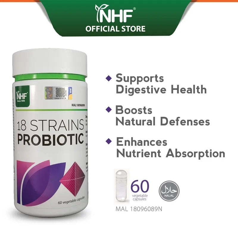 [NHF] - DR NORMAN 18 STRAINS PROBIOTICS | PROBIO18 60 Capsules  |  POWDER SACHET