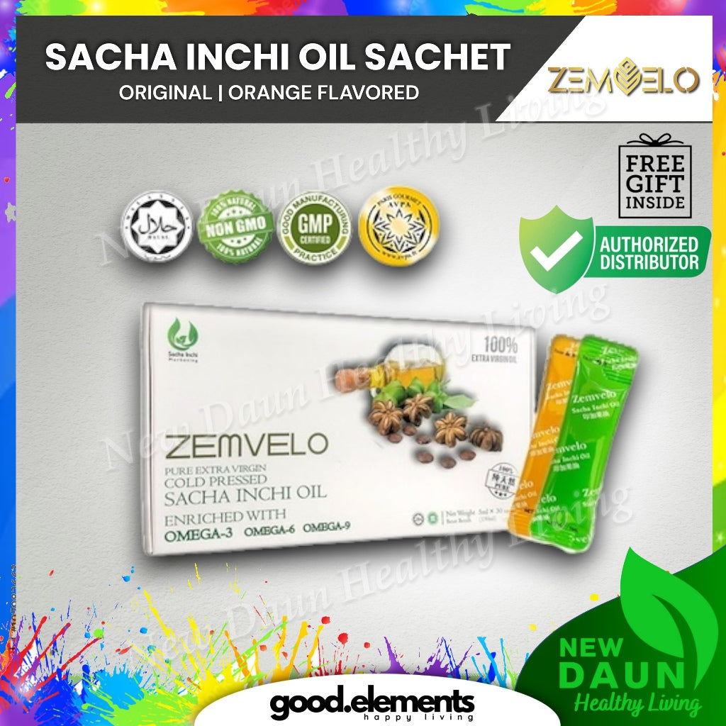 [ZEMVELO] SACHA INCHI OIL IN SACHET OMEGA 3 6 9 + VITAMIN E