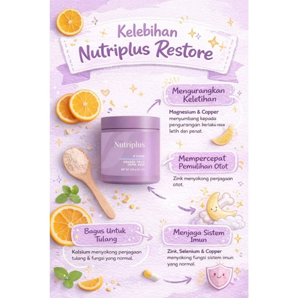Farmasi Nutriplus R'Charge Energy Booster & R'Store Recovery Support Drink