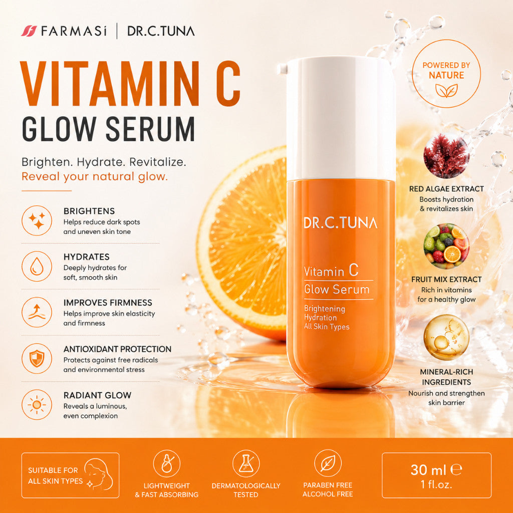 FARMASi DR C TUNA Vitamin C Glow Serum Brightens Hydrates Skin