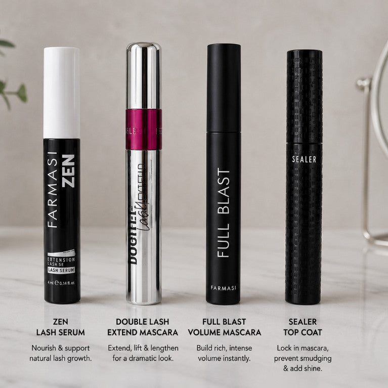 FARMASI Mascara | Full Blast | Sealed Waterproof | Zen Extension | Double Lash Extend