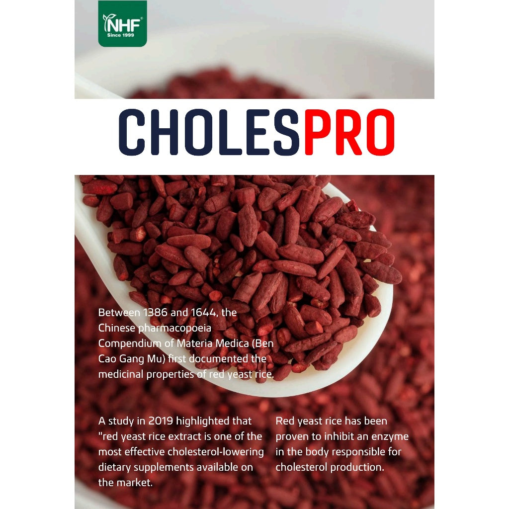 [NHF] - DR NORMAN Cholespro (505mg x 60 Capsules) Cholesterol Control Heart Health