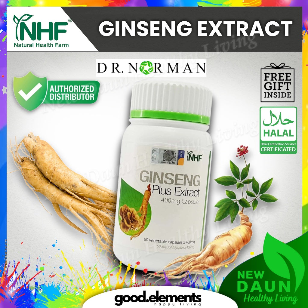 [NHF] - DR NORMAN Ginseng Plus Extract | Ekstrak Ginseng Plus 400mg (60 Kapsul) MAL16010034T