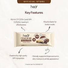 [HEAL] COLLAGEN BAR - Chocolate Mocha/ Glowy Peach Tea - Halal Certified (Wholesale Available)