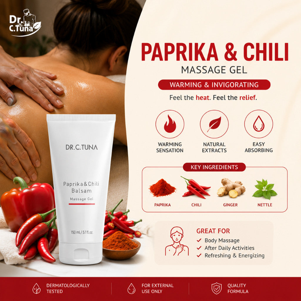 Farmasi Dr C Tuna Massage Gel Series 150ml | Paprika & Chili Balsam / Horse Chestnut Balsam | Warming & Refreshing