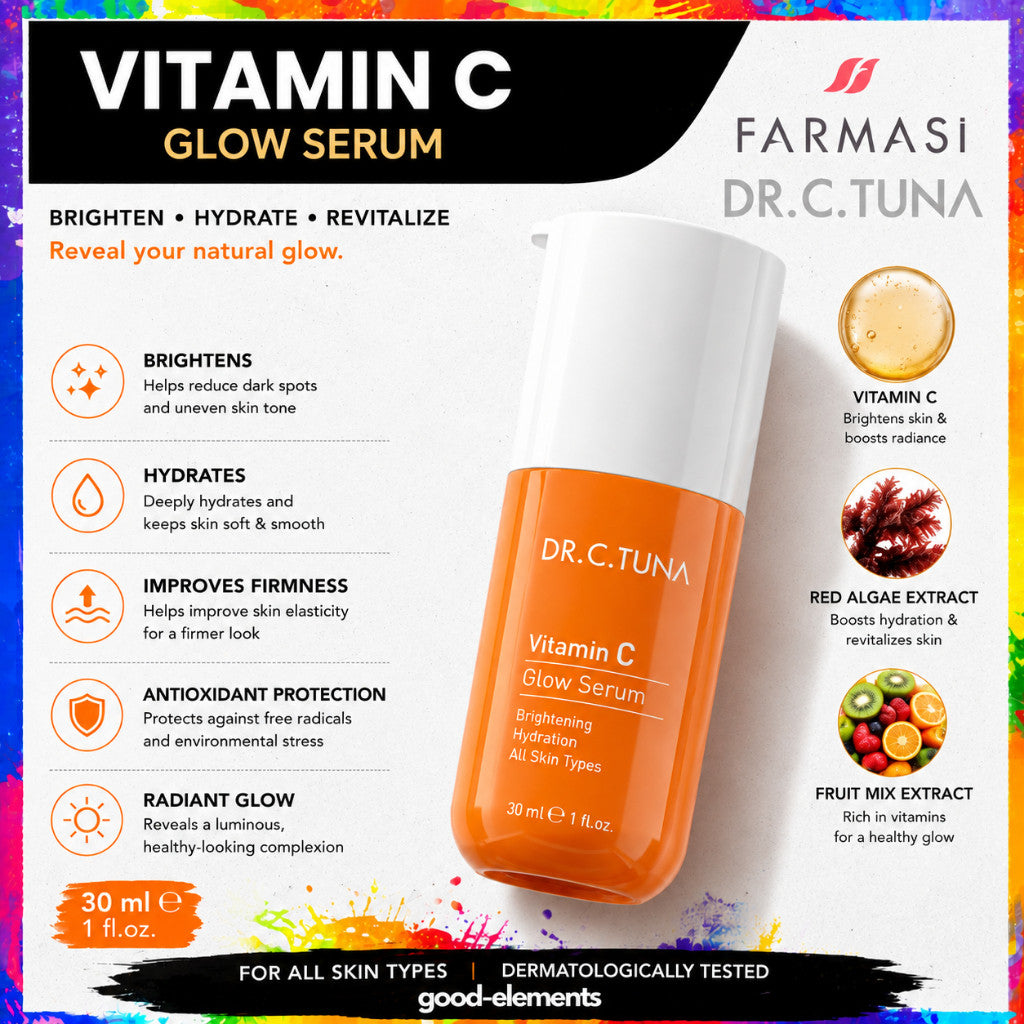 FARMASi DR C TUNA Vitamin C Glow Serum Brightens Hydrates Skin