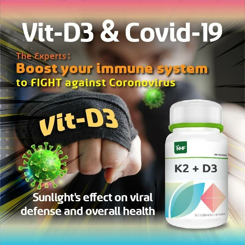 [NHF] - DR NORMAN Vitamin D3 + K2 (60 kapsul) Immunity, Bone Health
