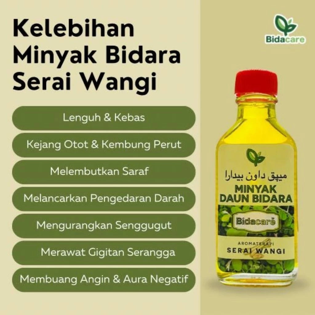 [BIDACARE] MINYAK DAUN BIDARA SERAI WANGI Aromaterapi Ruqyah
