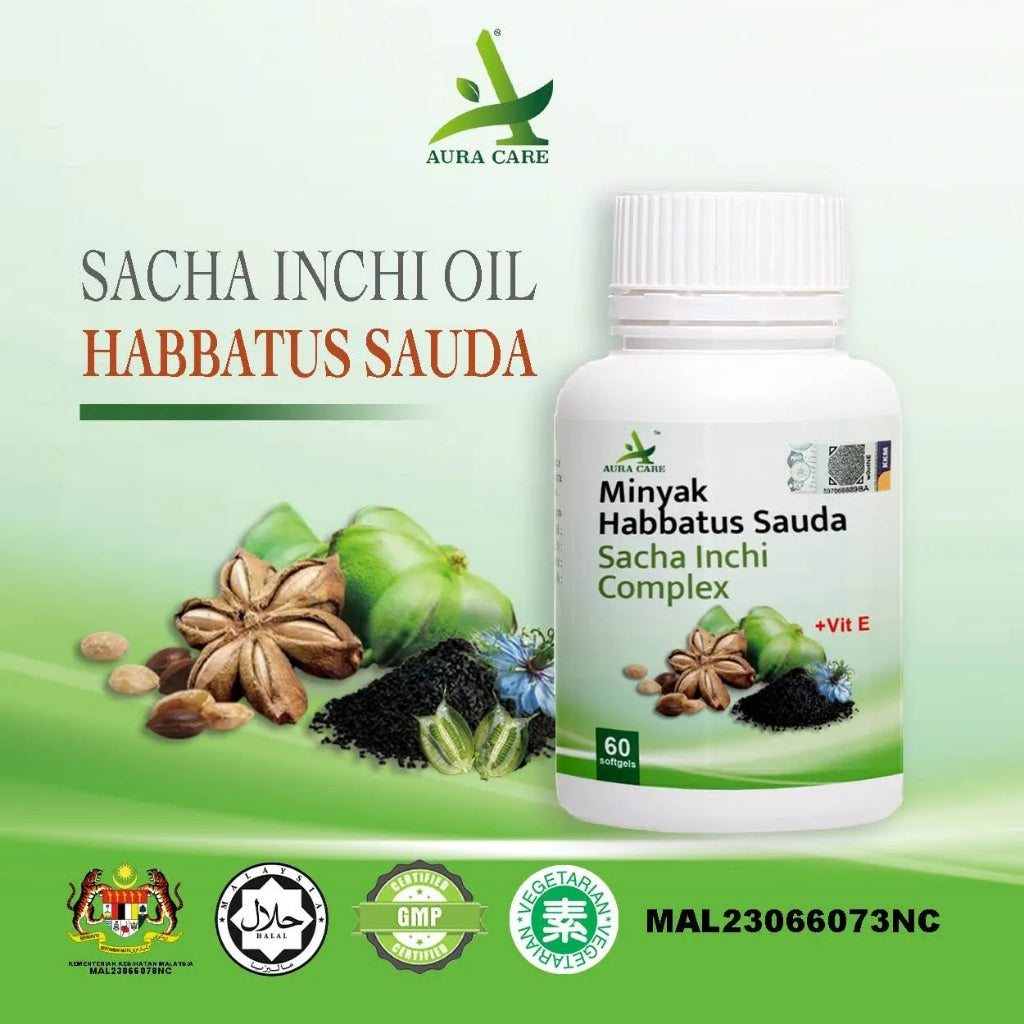 [AURA CARE]  AURACARE HABBATUS SAUDA SACHA INCHI COMPLEX